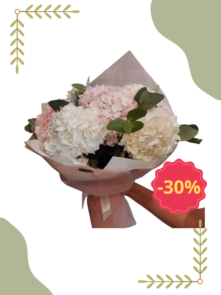 Producto: Precios entre S/50 a S/100 / código: Ramo Hortensias