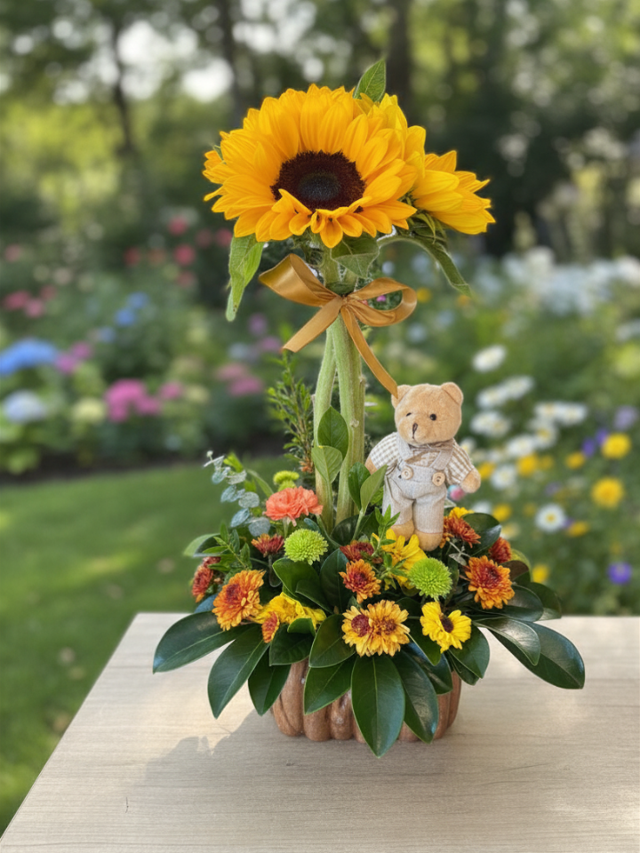 Producto: Destacados / código: Girasoles Topiario